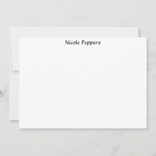 シマウマ ノートカード (正面)