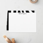 シマウマ ノートカード (正面/裏面インサイチュ)