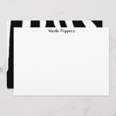 シマウマ ノートカード (正面/裏面)