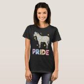 シマウマ プライド レインボー 動物 LGBTQIA 男女 女子 Tシャツ (正面フル)