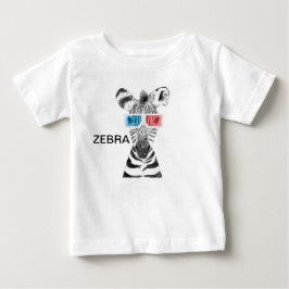 シマウマ ベビーTシャツ