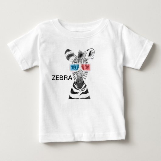 シマウマ ベビーTシャツ (正面)