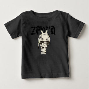 シマウマ ベビーTシャツ