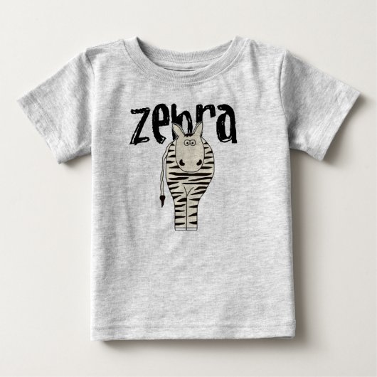 シマウマ ベビーTシャツ (正面)