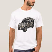 シマウマ ホワイト アドベンチャーSUV — BV-JZW Tシャツ (正面)