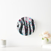 シマウマ ラウンド壁時計 (ホーム)