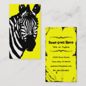 シマウマ 名刺 (正面/裏面)