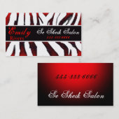 シマウマ 名刺 (正面/裏面)