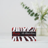 シマウマ 名刺 (スタンド正面)