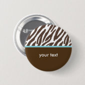 シマウマ 缶バッジ (正面&裏面)