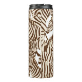 シマウマ、野生のサバンナ、シームレスパターン タンブラー (裏面)