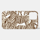 シマウマ、野生のサバンナ、シームレスパターン Case-Mate iPhoneケース (裏面 (横))