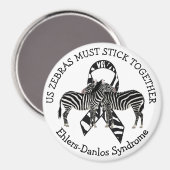 シマウマEDSエラーズ – ダロス症候群マグネット マグネット (正面/裏面)