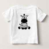 シマシマゼブラベビーTシャツ ベビーTシャツ (裏面)