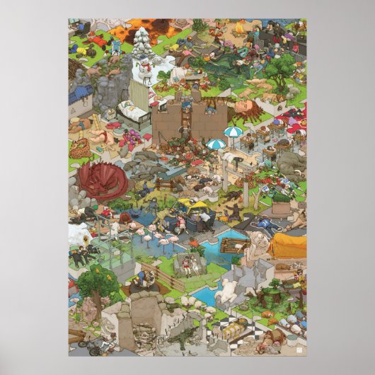 シマダ タカヒコ皆が眠っている ポスター (正面)