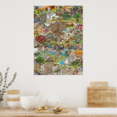 シマダ タカヒコ皆が眠っている ポスター (キッチン)