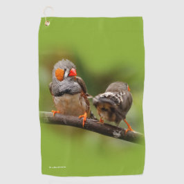 シマハタオリの歌う鳥たち ゴルフタオル
