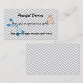 シマバエと蝶 名刺 (正面/裏面)