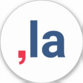 シマラ・カマラおもしろい発音愛国心 シール (正面)