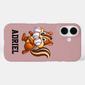 シマリスがデザインされたオーダーメイドの野球ボール Case-Mate iPhoneケース (裏面 (横))