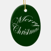 シマリスのクリスマスのオーナメント セラミックオーナメント (裏面)