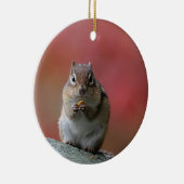 シマリスの写真 セラミックオーナメント (右)