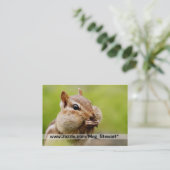 シマリスの名刺 名刺 (スタンド正面)