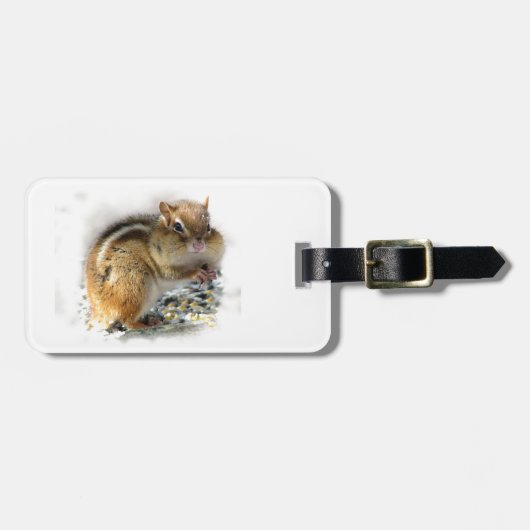 シマリスを楽しむこと ラゲッジタグ (正面横)