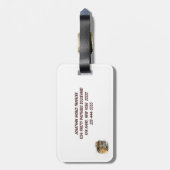 シマリスを楽しむこと ラゲッジタグ (裏面縦)