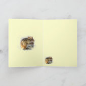 シマリスを楽しんでありがとう サンキューカード (内部)