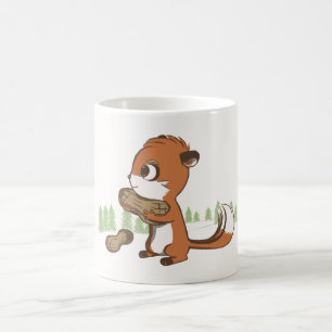 シマリス及びピーナツクラシックのmugcup コーヒーマグカップ