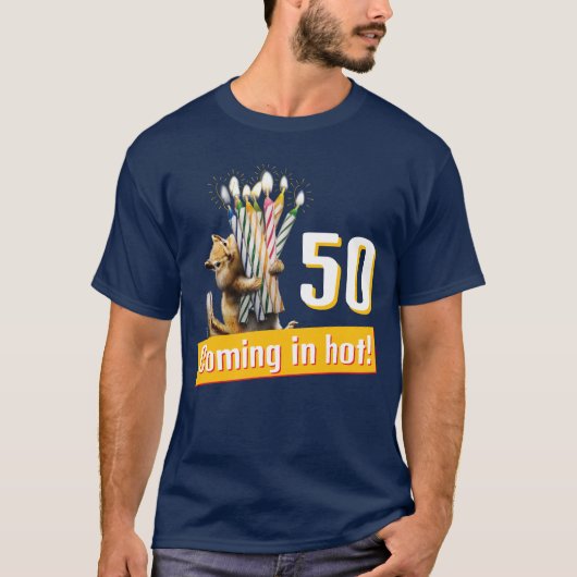 シマリス誕生日キャンドル Tシャツ (正面)