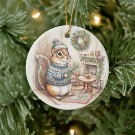 シマリス クリスマス 野生 オーナメント