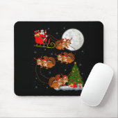 シマリス サンタ ソリ 空飛ぶ おもしろ マジカル クリスマス マウスパッド (マウス)