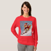 シマリス スキー Tシャツ (正面フル)