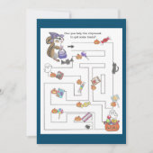 シマリス ハロウィーン・迷路と塗り絵 シーズンカード (正面)