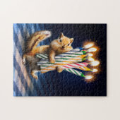 シマリス 誕生日キャンドル ジグソーパズル (横)