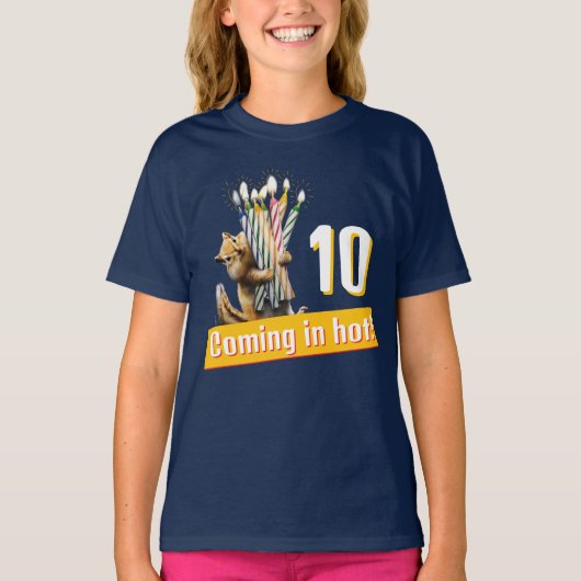 シマリス 誕生日キャンドル Tシャツ (正面)