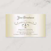 シマリークリームコー華美ナーイニシャル装飾品 名刺 (裏面)