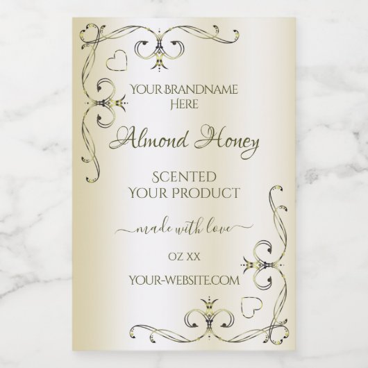 シマリークリーム製品ラベル華美デコールコーナー フードラベル (シングルラベル)