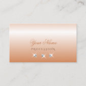 シマリーコーラルダグラデーションミきらめくュアルズスタイリッシュ 名刺 (正面)