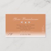 シマリーコーラルダグラデーションミきらめくンドモノグラム 名刺 (裏面)