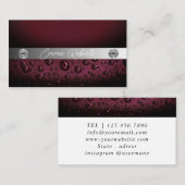 シマリーシルバースパークルグリッター名刺 名刺 (正面/裏面)