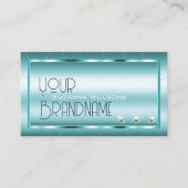 シマリーティール(緑がかった色)とダイヤモンド抜群グラマラス 名刺 (正面)