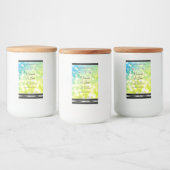 シマリーティール(緑がかった色)グリーングリッター製品ラベルダイヤモンド フードラベル (ボトル)