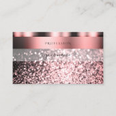 シマリーバラピンクきらめくグリッタープロフェッショナル 名刺 (正面)