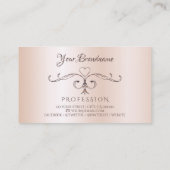 シマリーバラ華美コーナーイニシャルパステルピンク 名刺 (裏面)