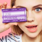 シマリーパープル王室のウィズダイヤモンドグラマラスLuxe 名刺