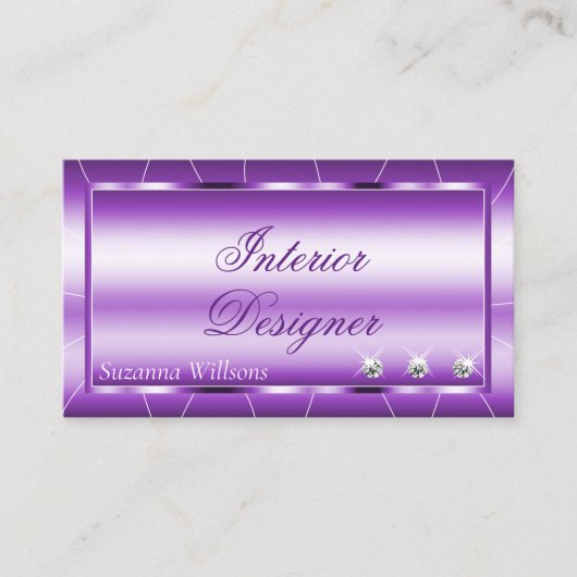 シマリーパープル王室のウィズダイヤモンドプロフェッショナル 名刺 (正面)