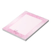 シマリーピンクグリッターダスト ノートパッド (回転)